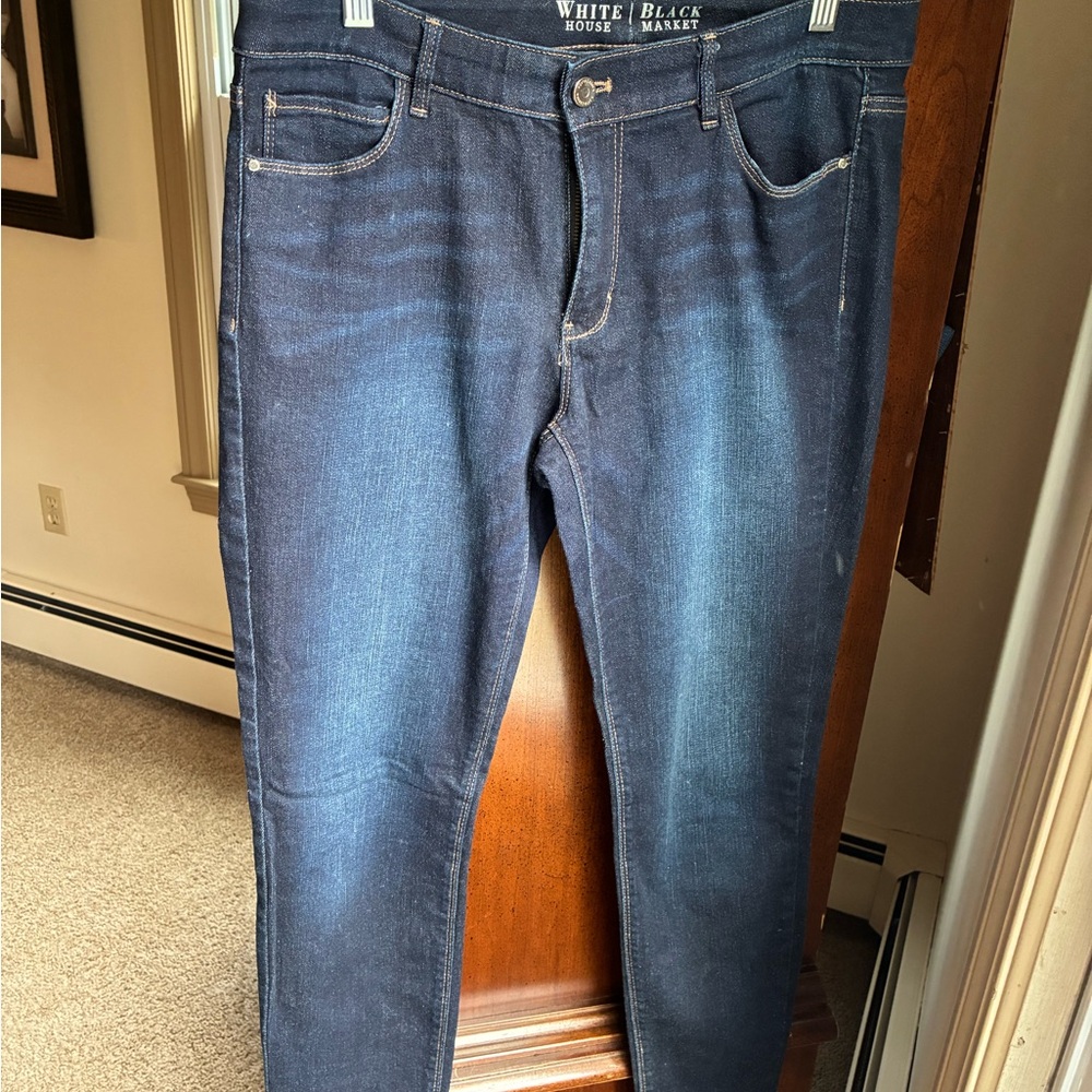 White House Black Market Blue Skinny Jeans Classic Style